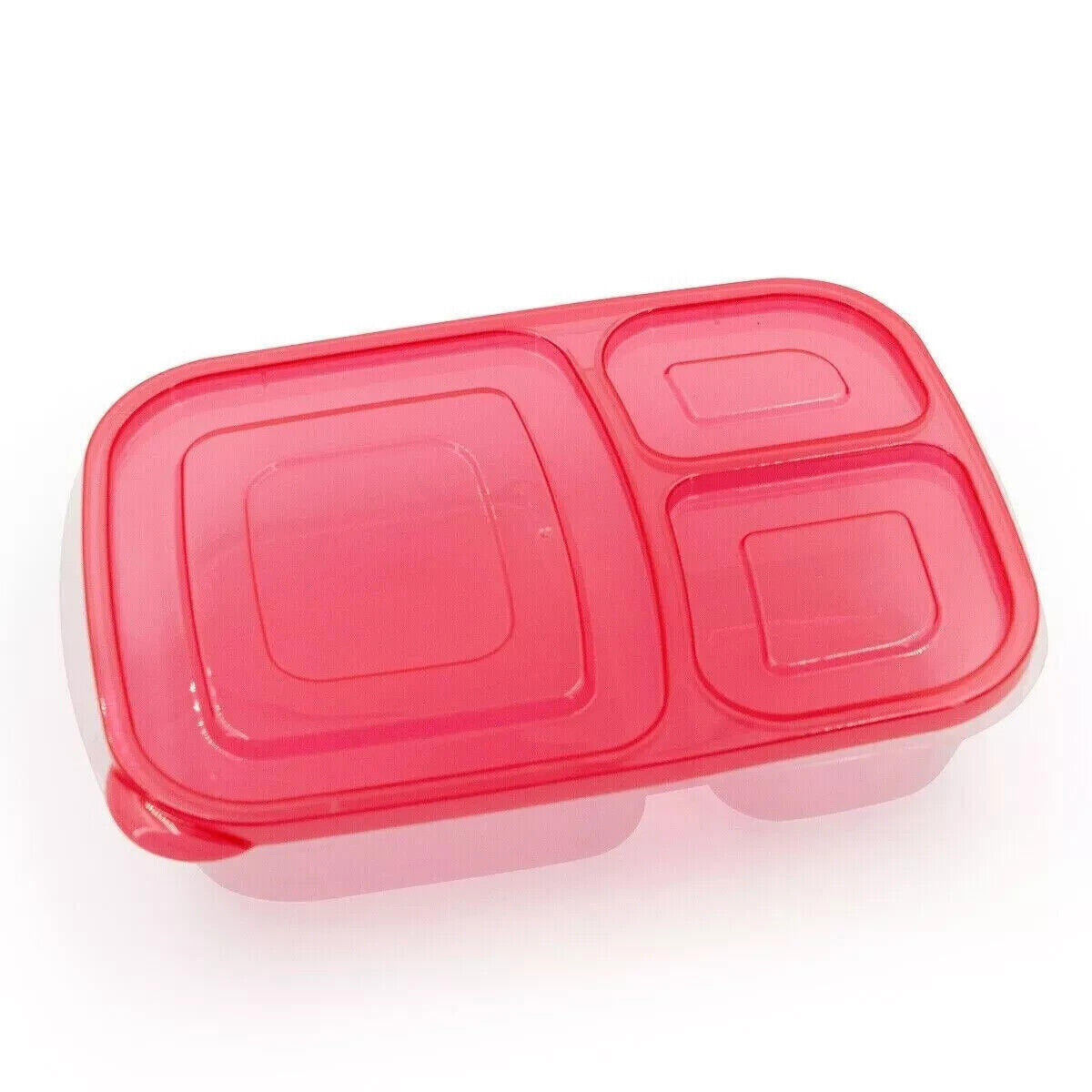 3pk California Basics 3-Compartment Multi-Color Portion Food Storage