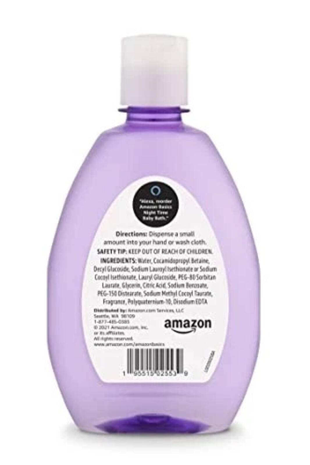 Amazon Basics Tear-Free Night-Time Baby Bath, 13.6 Fl Oz (Pack of 2)