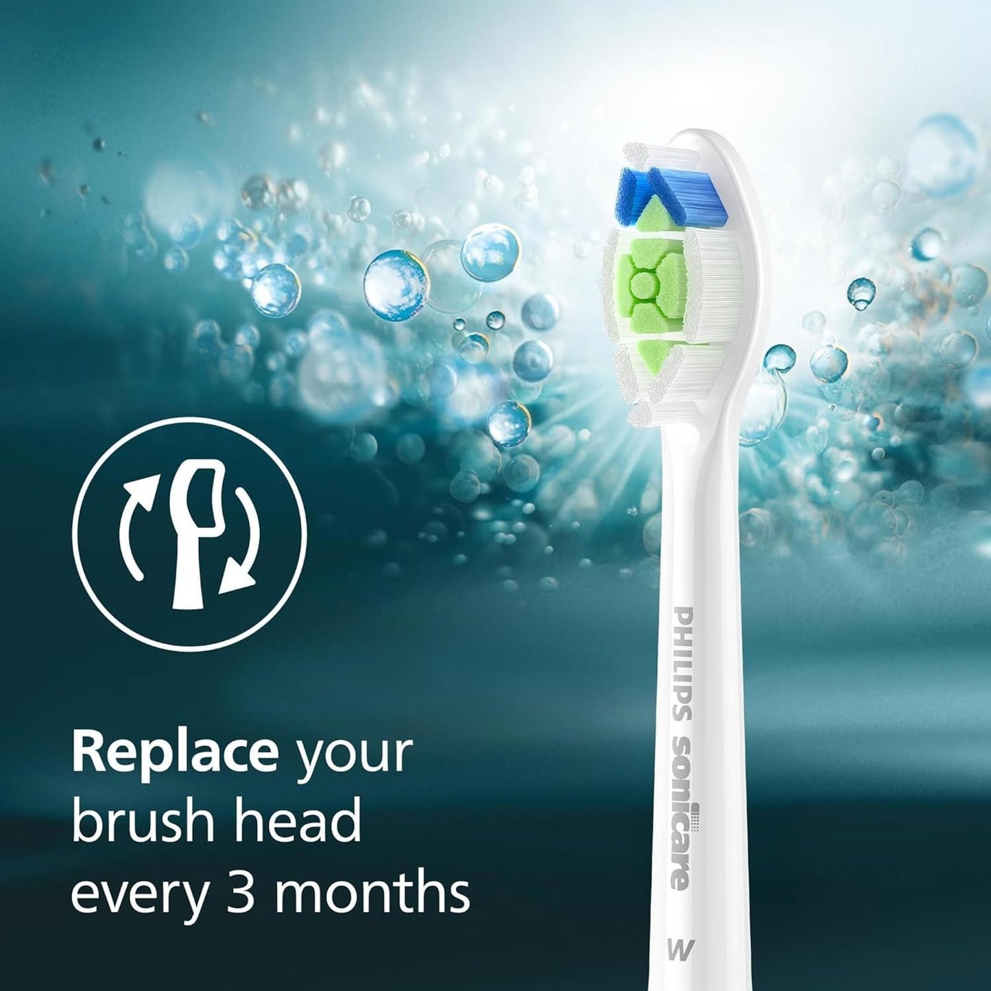 Open Box- Philips Sonicare Genuine W DiamondClean Replacement Heads ( 2 count)