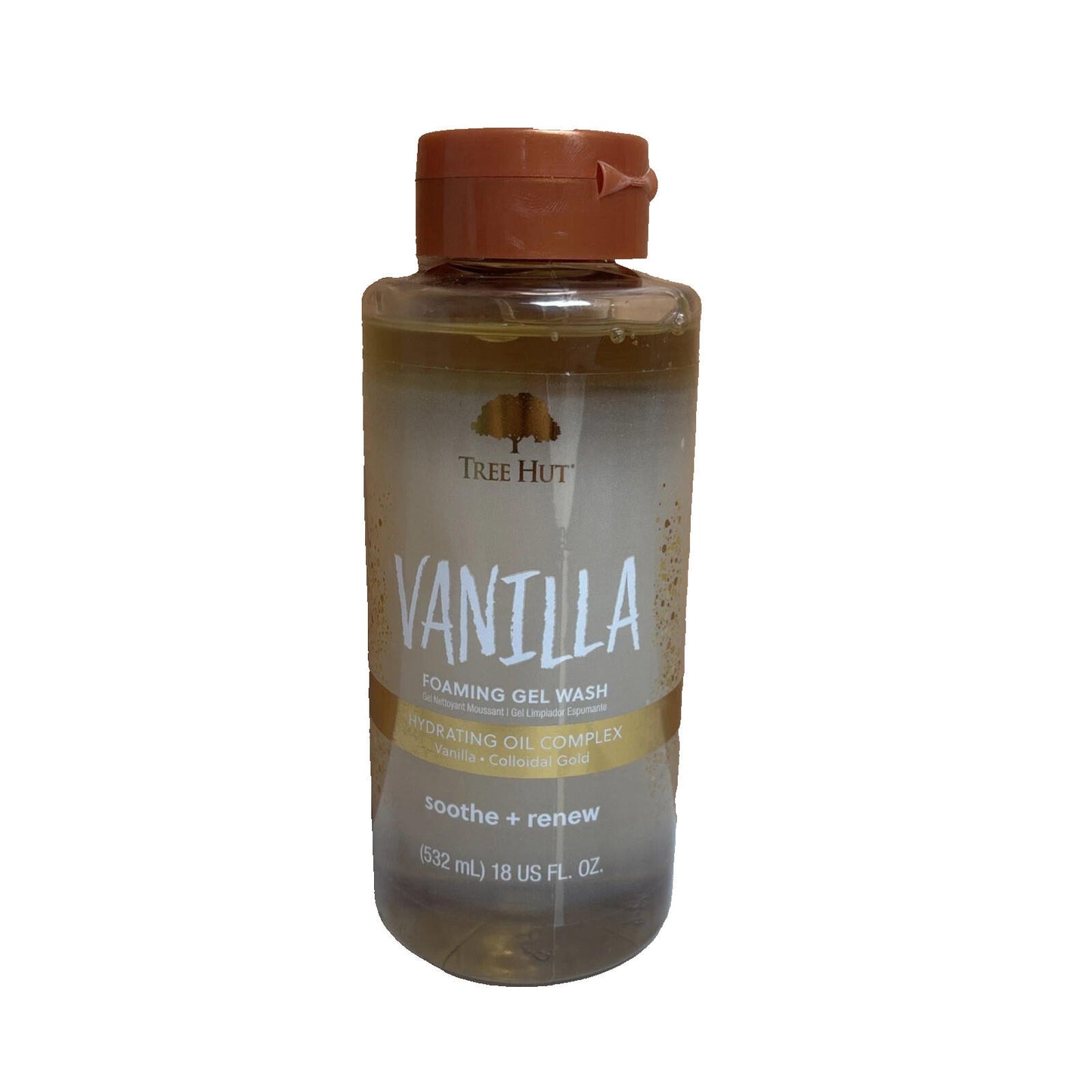 Tree Hut Vanilla Foaming Gel Wash | Cleanse and Soften Skin (18 fl oz)