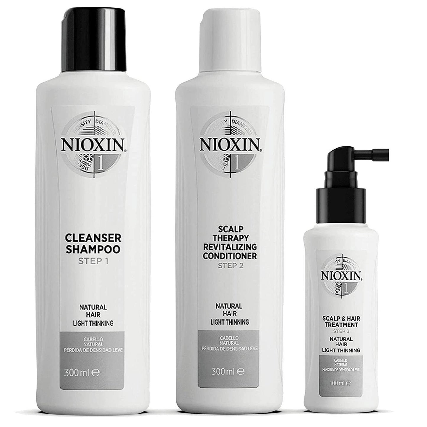 Open Box- Nioxin Full-Size System 1 Kit , Shampoo, Conditioner & Treatment