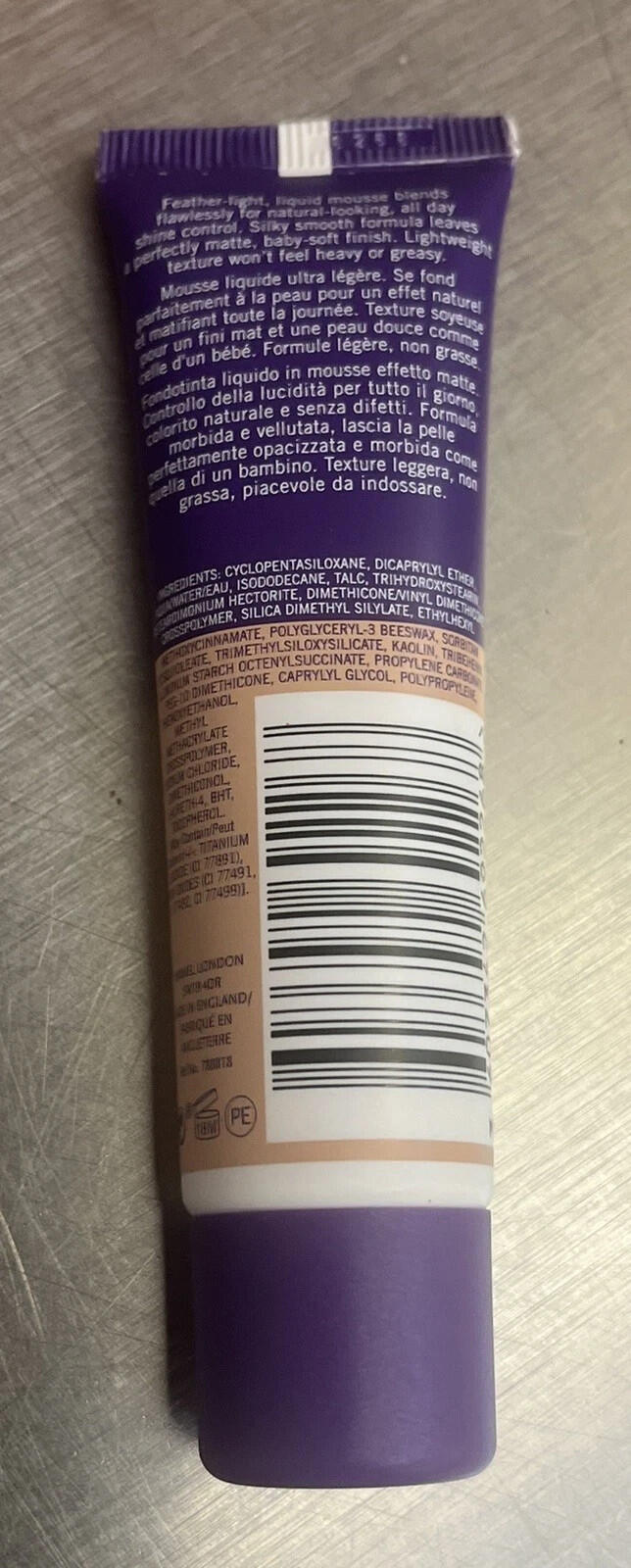 New without box- Rimmel Stay Matte Liquid Mousse Foundation #102 Light Buff