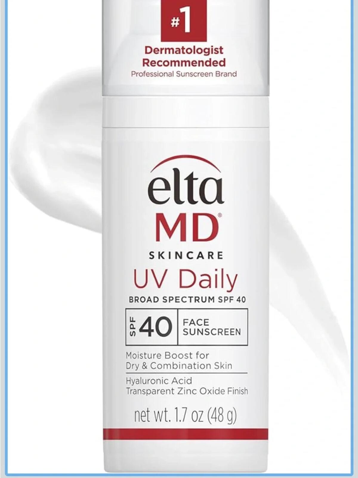 Gently tested- EltaMD UV Daily SPF 40 Face Sunscreen (Clear)