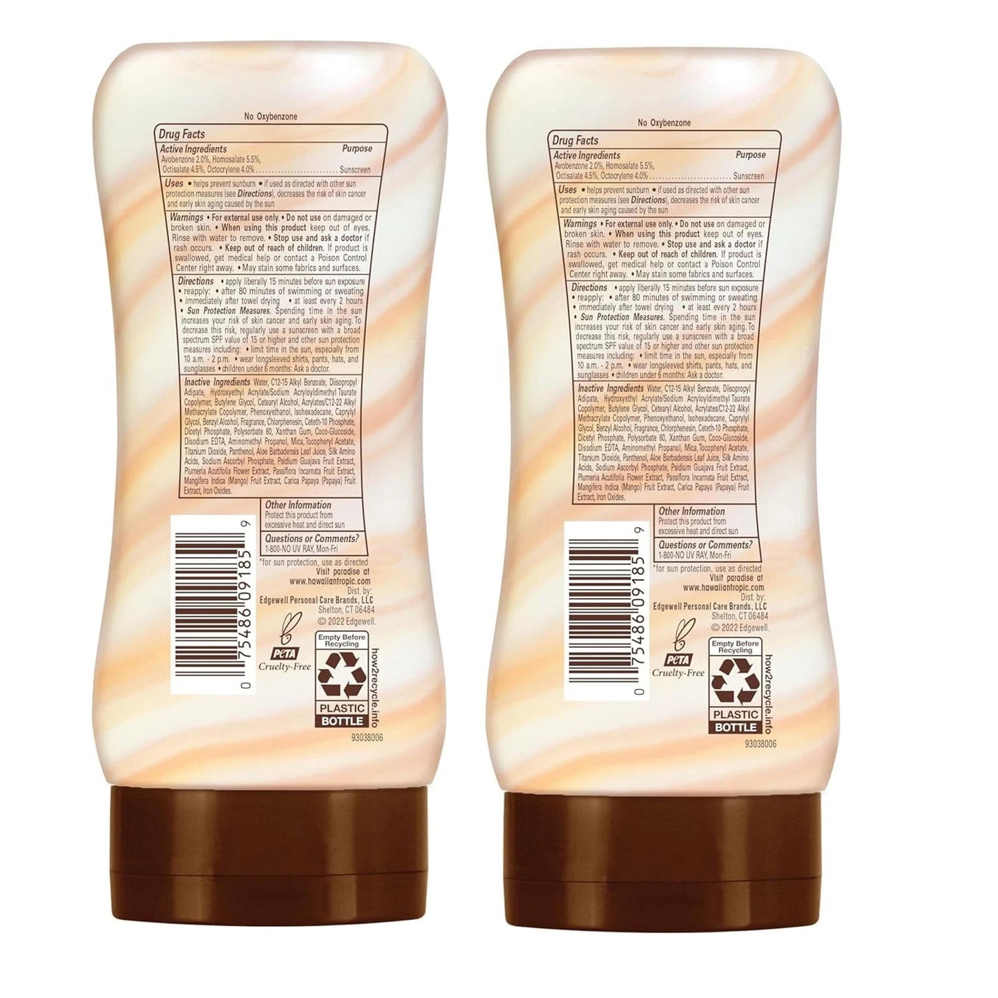 **Hawaiian Tropic Weightless Hydration Lotion Sunscreen SPF 30, 6oz Twin Pack |