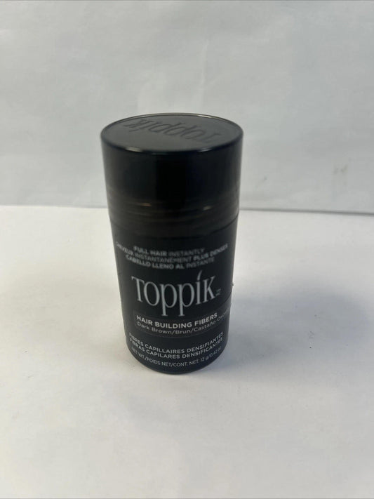 Used -Toppik Hair Building Fibers, 0.42oz, Dark Brown
