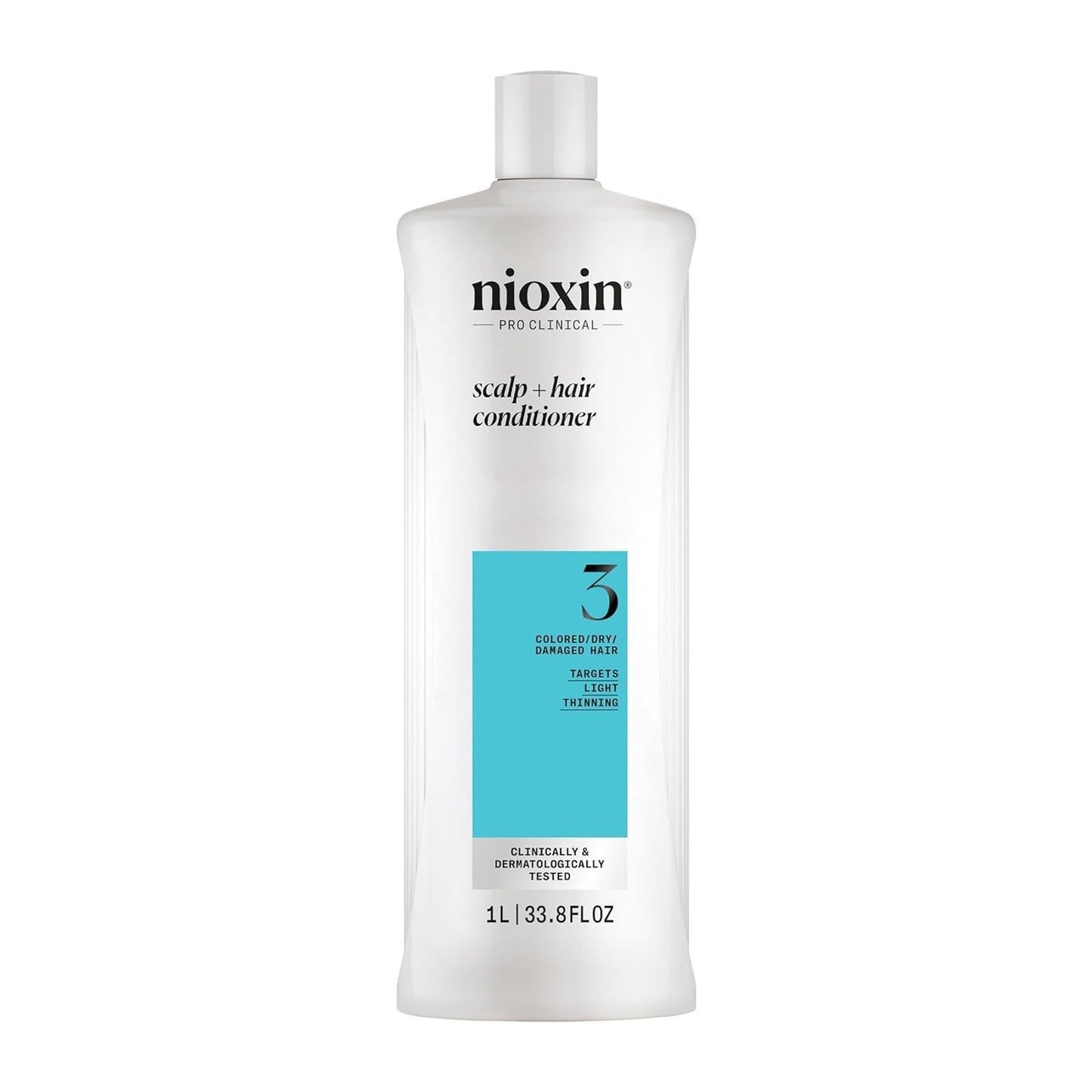 Nioxin System 3 Scalp + Hair Thickening Conditioner for Colored, Dry (33.8 fl oz