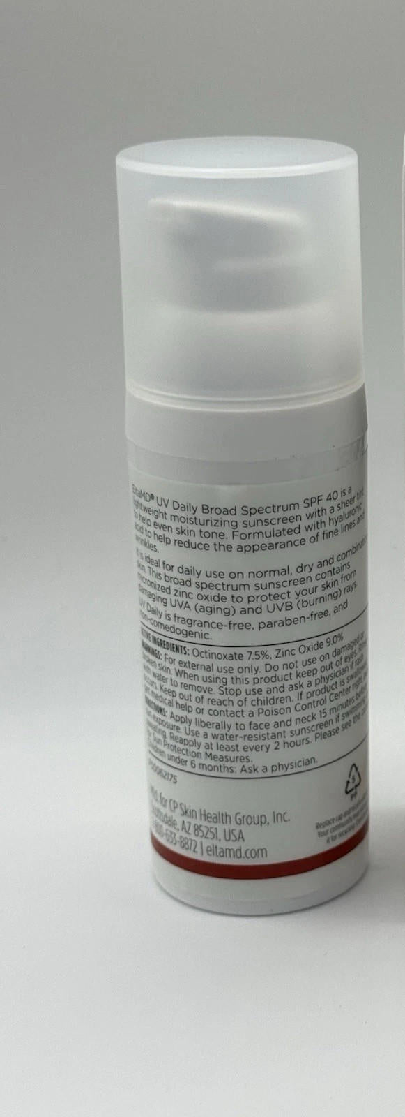 Gently tested-EltaMD UV Daily SPF 40 Tinted Face Sunscreen 1.7 fl oz (no box)