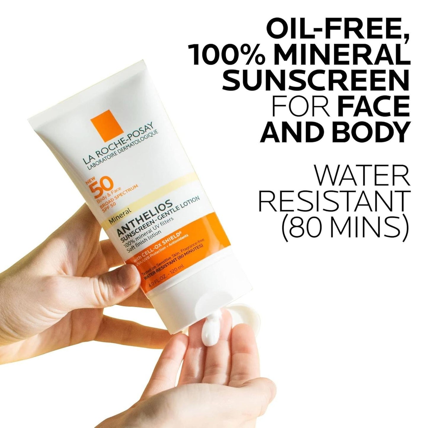 Open Box- La Roche-Posay Anthelios Mineral Sunscreen SPF 50 Gentle Lotion, 4 oz