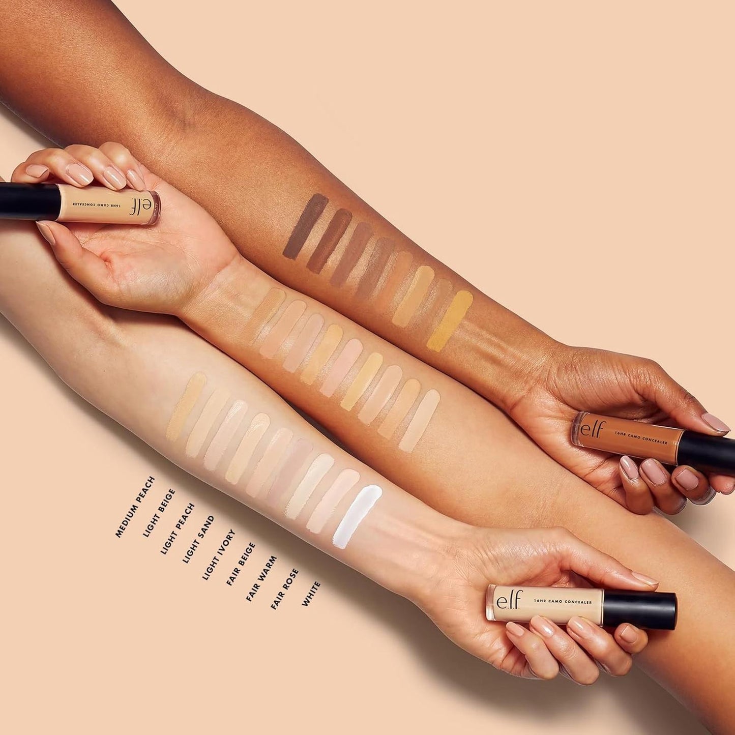 e.l.f. 16HR Camo Concealer,Highly-Pigmented Face Concealer -Medium Beige