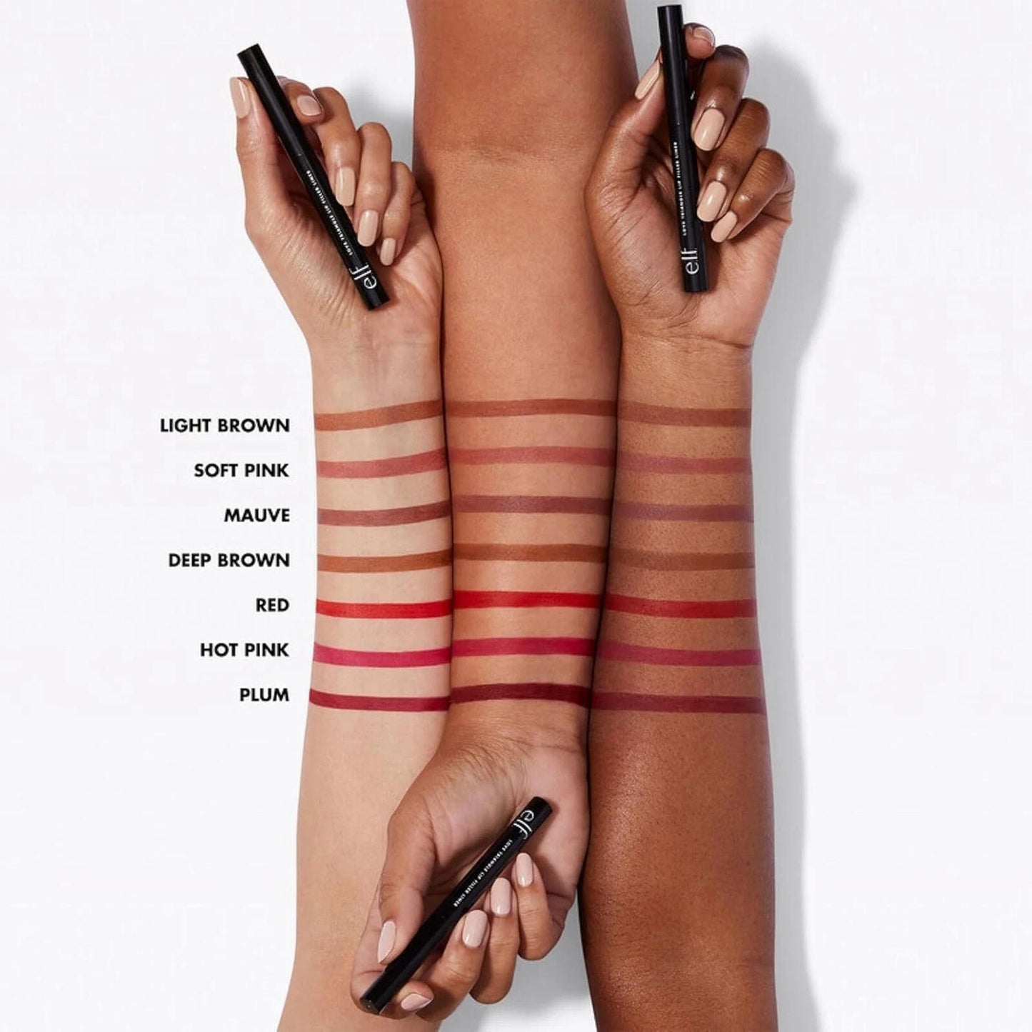 Open Box- e.l.f. Love Triangle Lip Filler Liner, Lipliner Pencil -Deep Brown