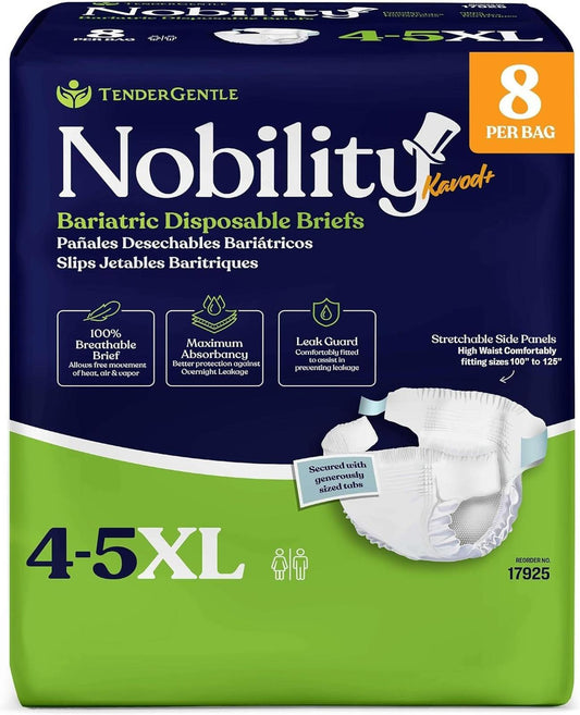 ** Open Box- 4-5xl Adult Diapers for Women and Men - 8 ct
