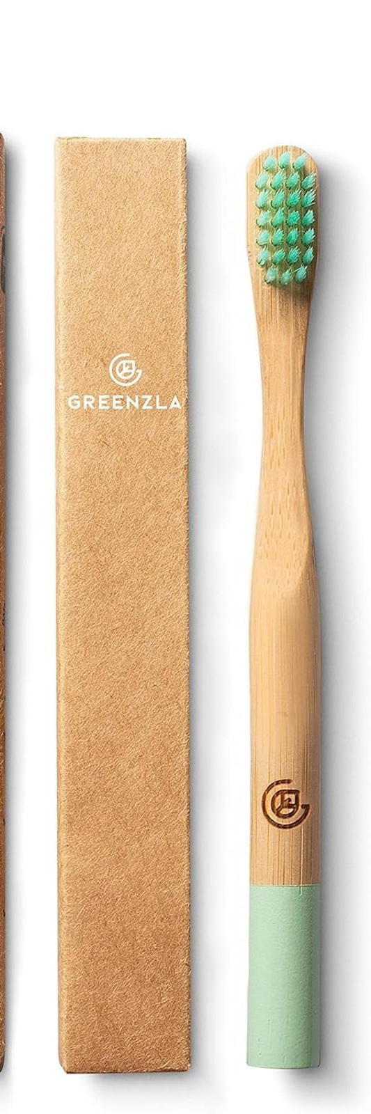 GREENZLA Kids Bamboo Toothbrushes, Natural Toothbrush Set, Soft Bristles (5 cnt)