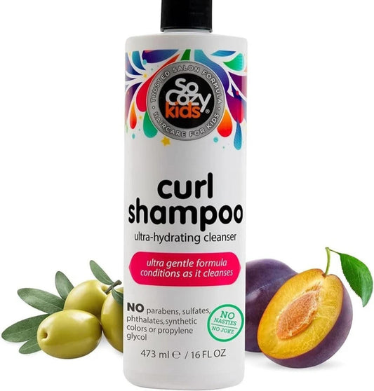 SoCozy Curl Shampoo for Kids Curly Hair  (16 Fl Oz)  (Broken Pump)