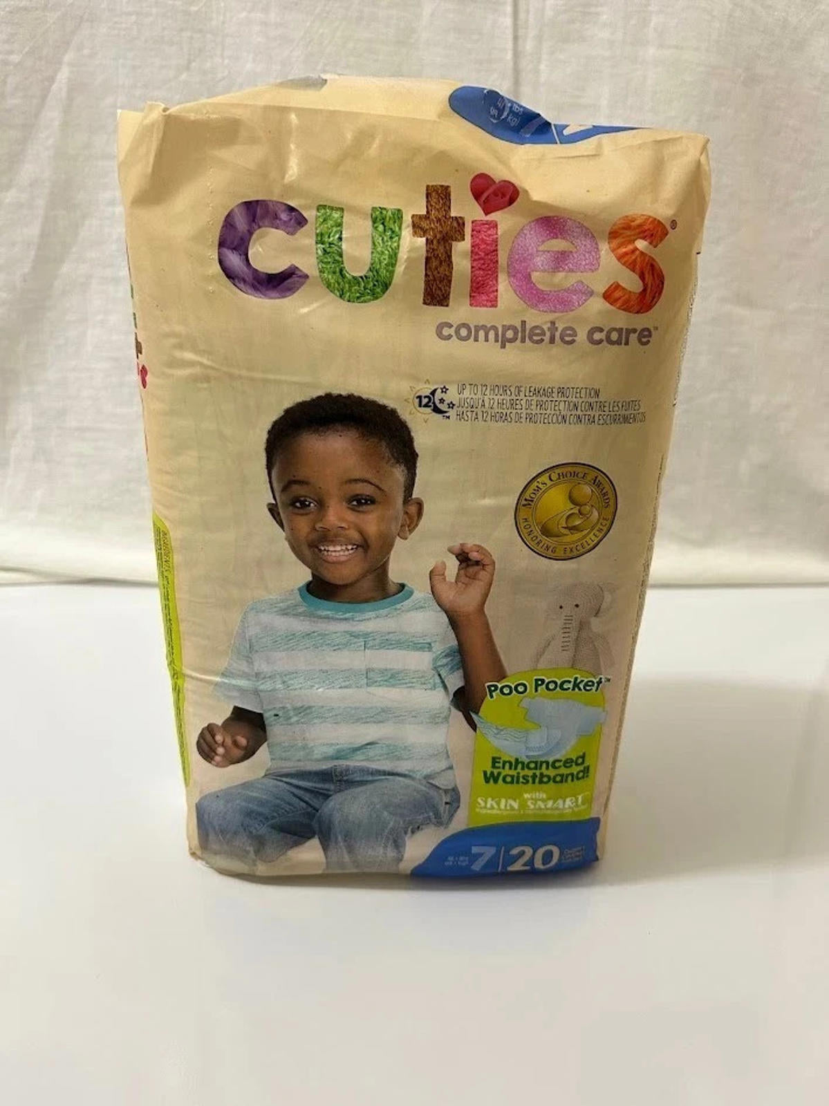 Cuties Complete Care Baby Diaper Size 7, Over 41 lbs. (20 Ct)