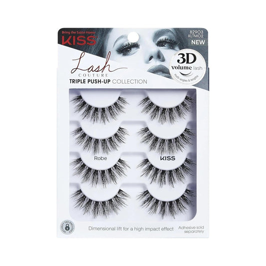 ** KISS Lash Couture Triple Push-Up False Eyelashes, , Includes 4 Pairs