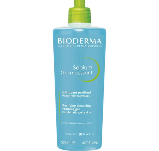 Bioderma Sebium Gel Foaming Purifying Cleansing Combination Skin (broken Pump)