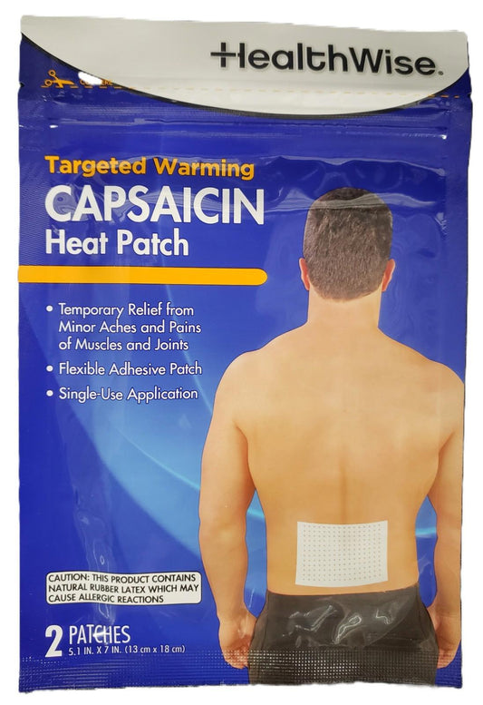 ** HealthWise Targeted Warming Capsaicin Heat Patch- 20 CNT (10 PK)