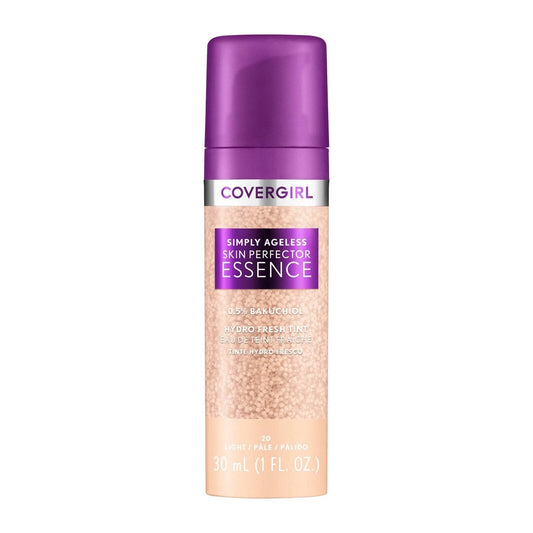 Gently tested- COVERGIRL Simply Ageless Skin Perfector Essence, Light 20, 1 oz