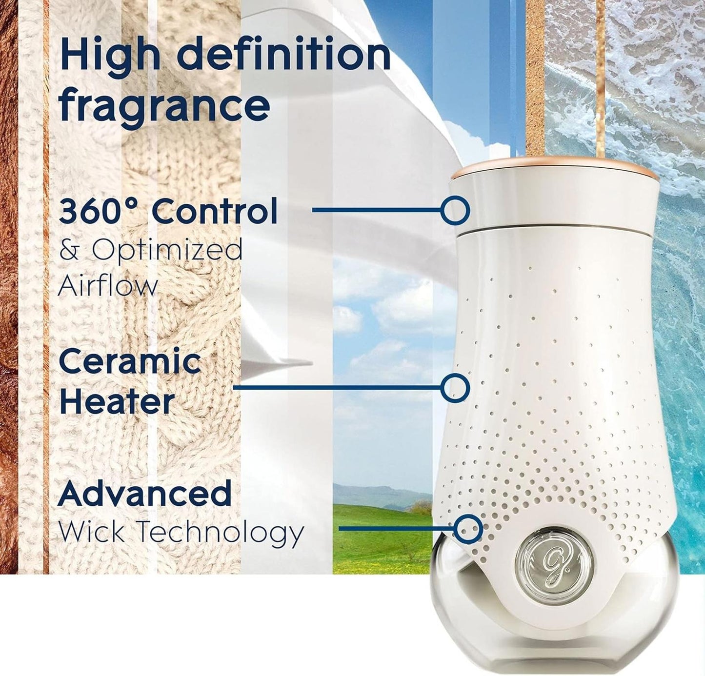 Glade PlugIns Air Freshener Warmer, Scented and Essential Oils (2 ct)