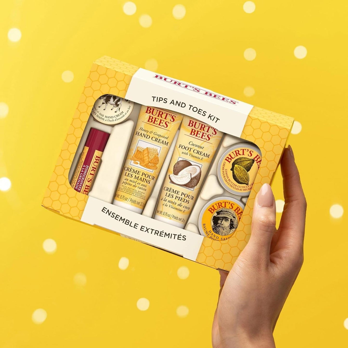 Burt's Bees - Tips and Toes Set, 6 Travel Size Products ( box slightly dented)