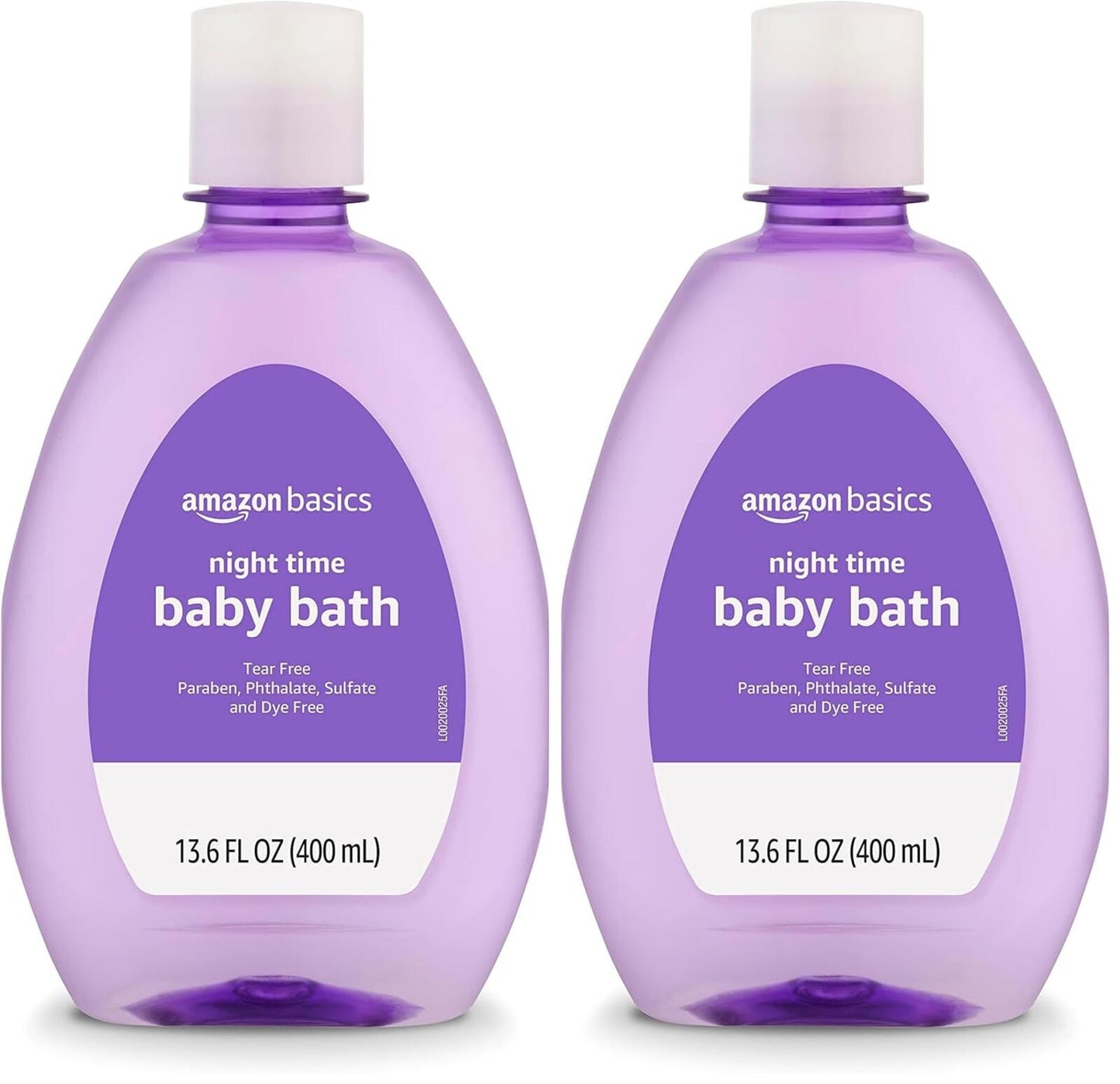Amazon Basics Tear-Free Night-Time Baby Bath, 13.6 Fl Oz (Pack of 2)