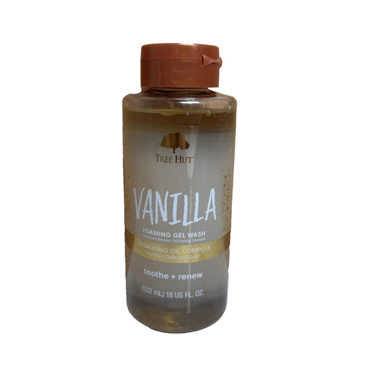 Tree Hut Vanilla Foaming Gel Wash | Cleanse and Soften Skin (18 fl oz)