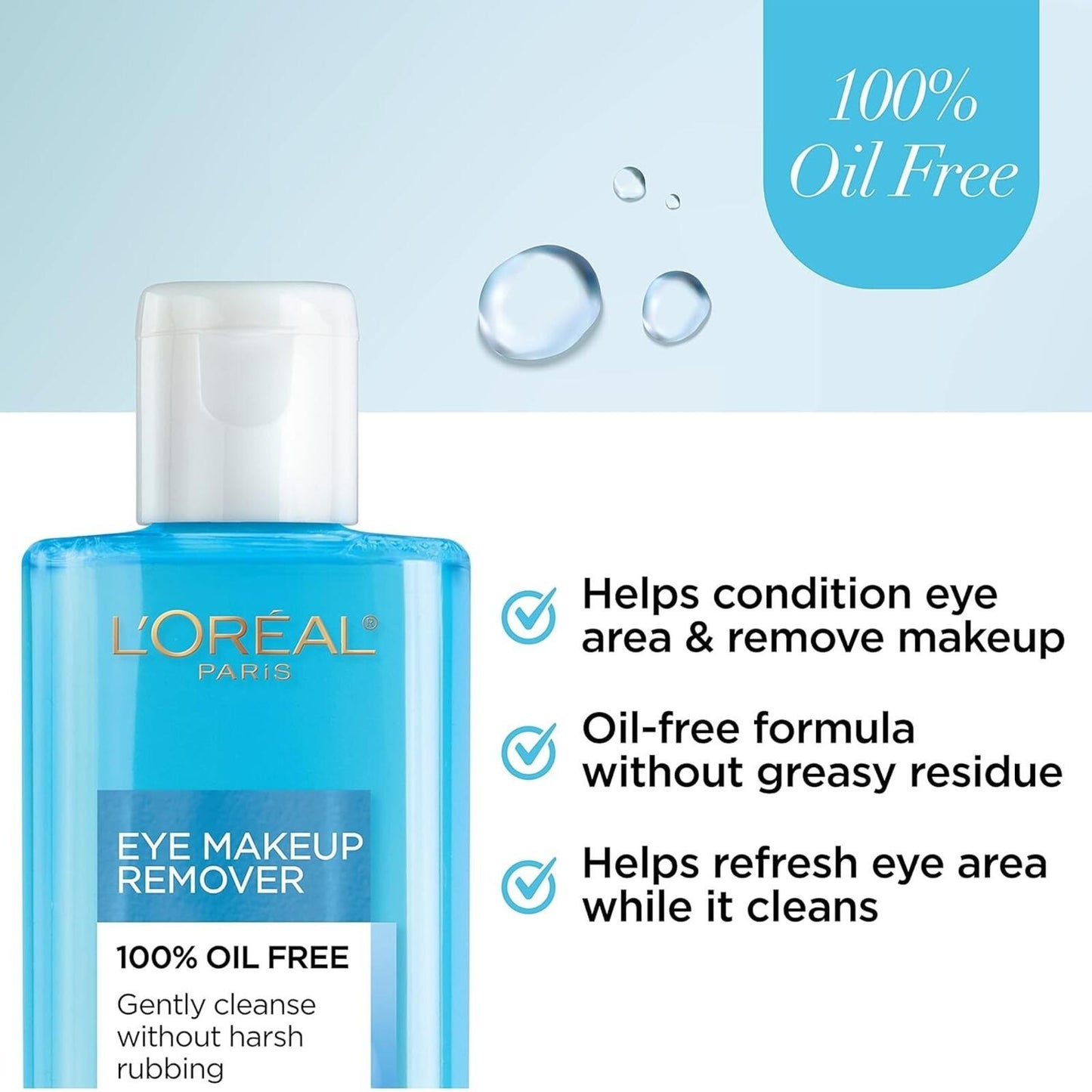 ** L'Oreal Paris Clean Artiste Oil Free Eye Makeup Remover (2 PACK)