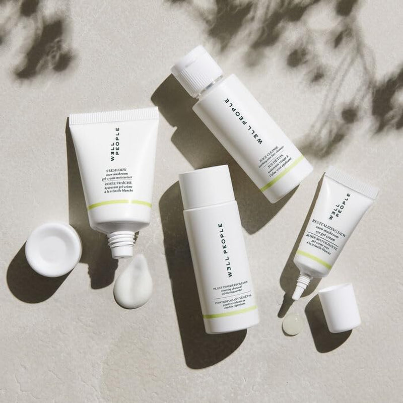Well People Plant Power Skincare Starter Mini Set, Step-By-Step Skincare Kit for Cleansing, Hydrating, Exfoliating & Nourishing, Vegan & Cruelty-Free