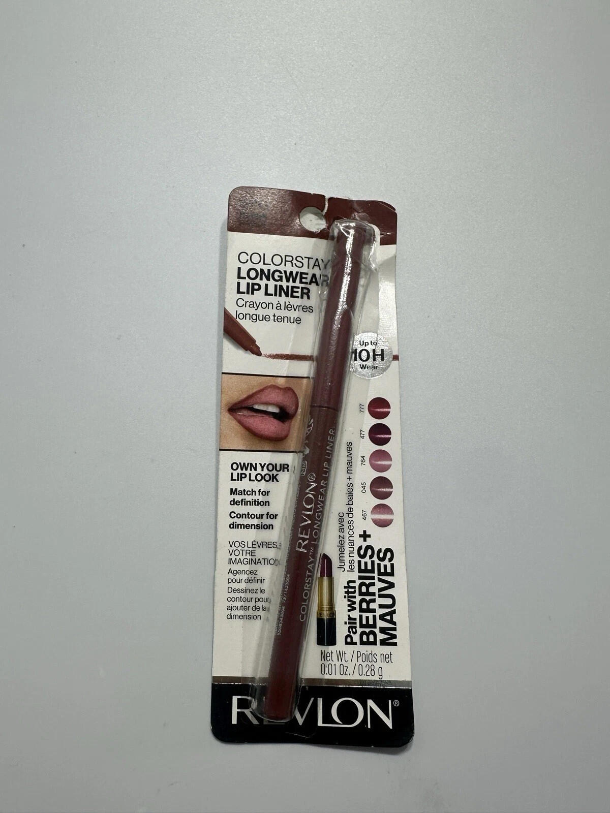 Gently Tested- Revlon Colorstay Lip with Built-in-Sharpener-#640 Raisin