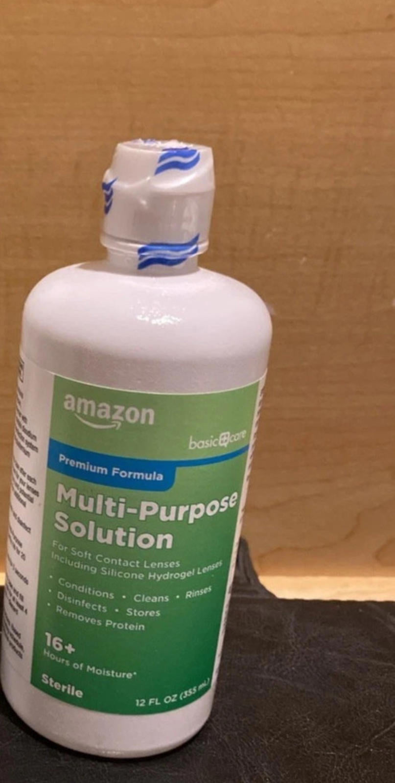 ** Amazon Basic Care Multi-Purpose Contacts Solution - Premium Formula, 12 fl oz