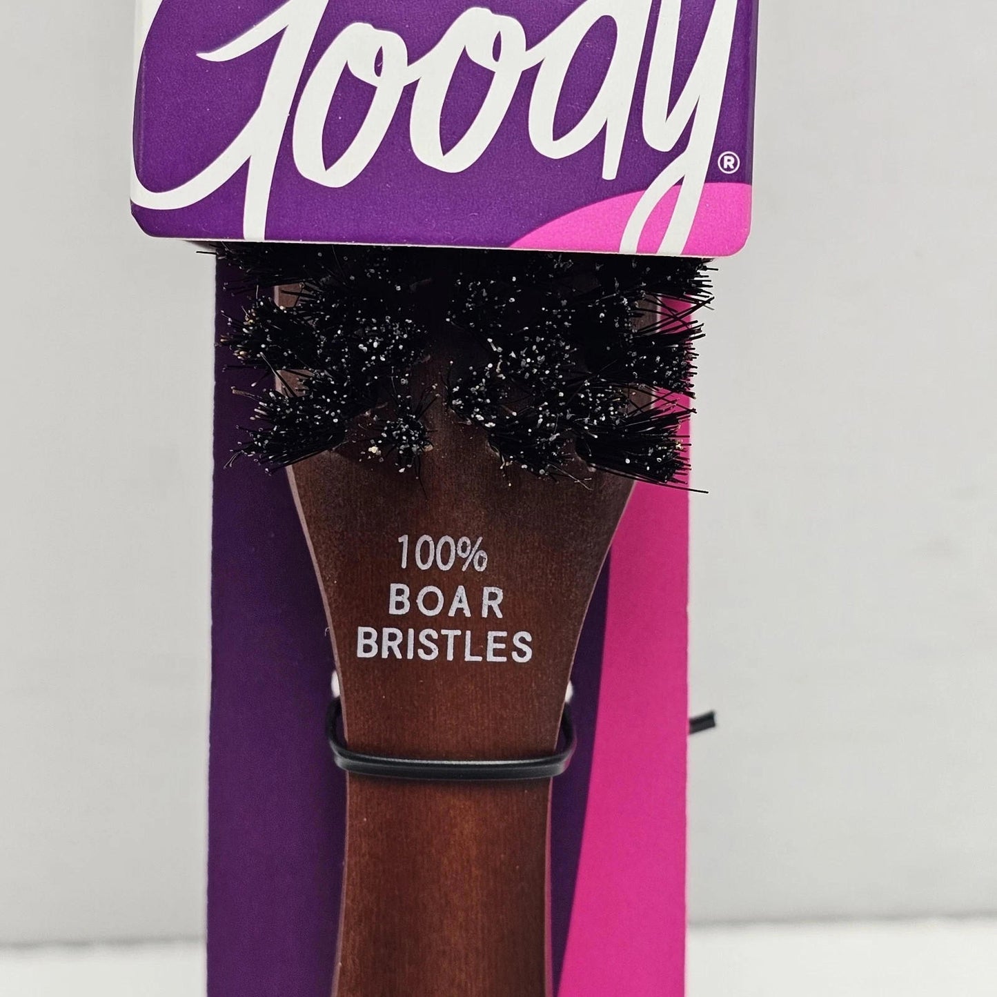 ** Goody Smooth and Sleek Wood Styling Brush with Natural Boar Hair Bristles Bro