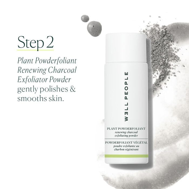 Well People Plant Power Skincare Starter Mini Set, Step-By-Step Skincare Kit for Cleansing, Hydrating, Exfoliating & Nourishing, Vegan & Cruelty-Free