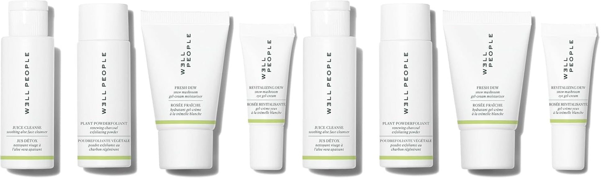 Well People Plant Power Skincare Starter Mini Set, Step-By-Step Skincare Kit for Cleansing, Hydrating, Exfoliating & Nourishing, Vegan & Cruelty-Free