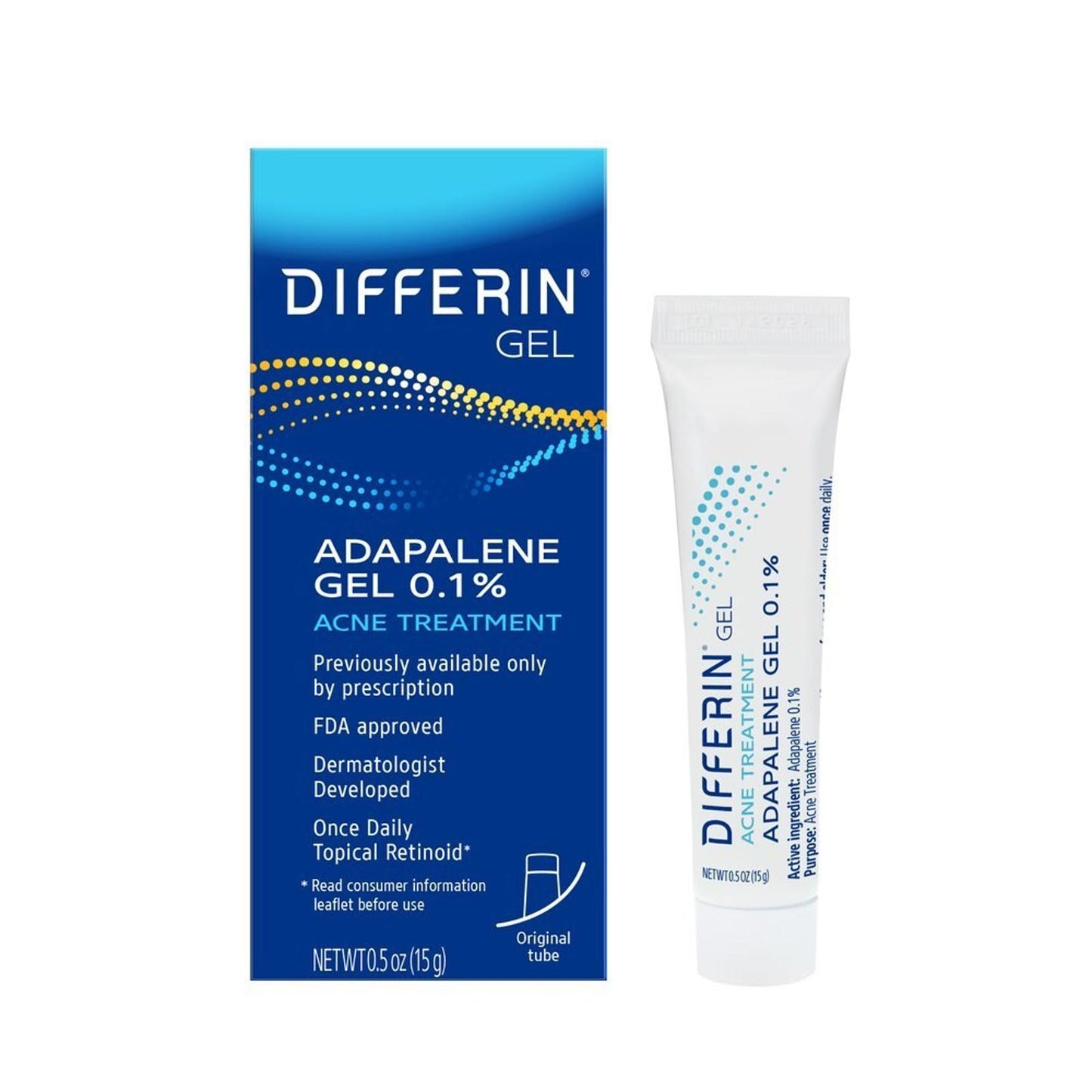 ** Open Box - Differin Adapalene Acne Gel 0.1%, 0.5oz EXP: 2026