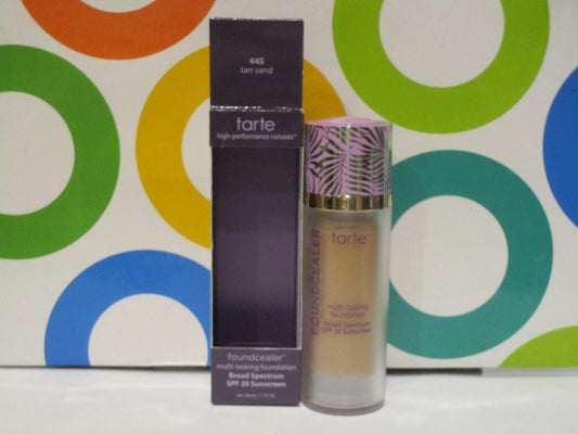 Gently tested- Tarte Foundcealer Multi Tasking Foundation Spf 20 ~ 44S Tan Sand