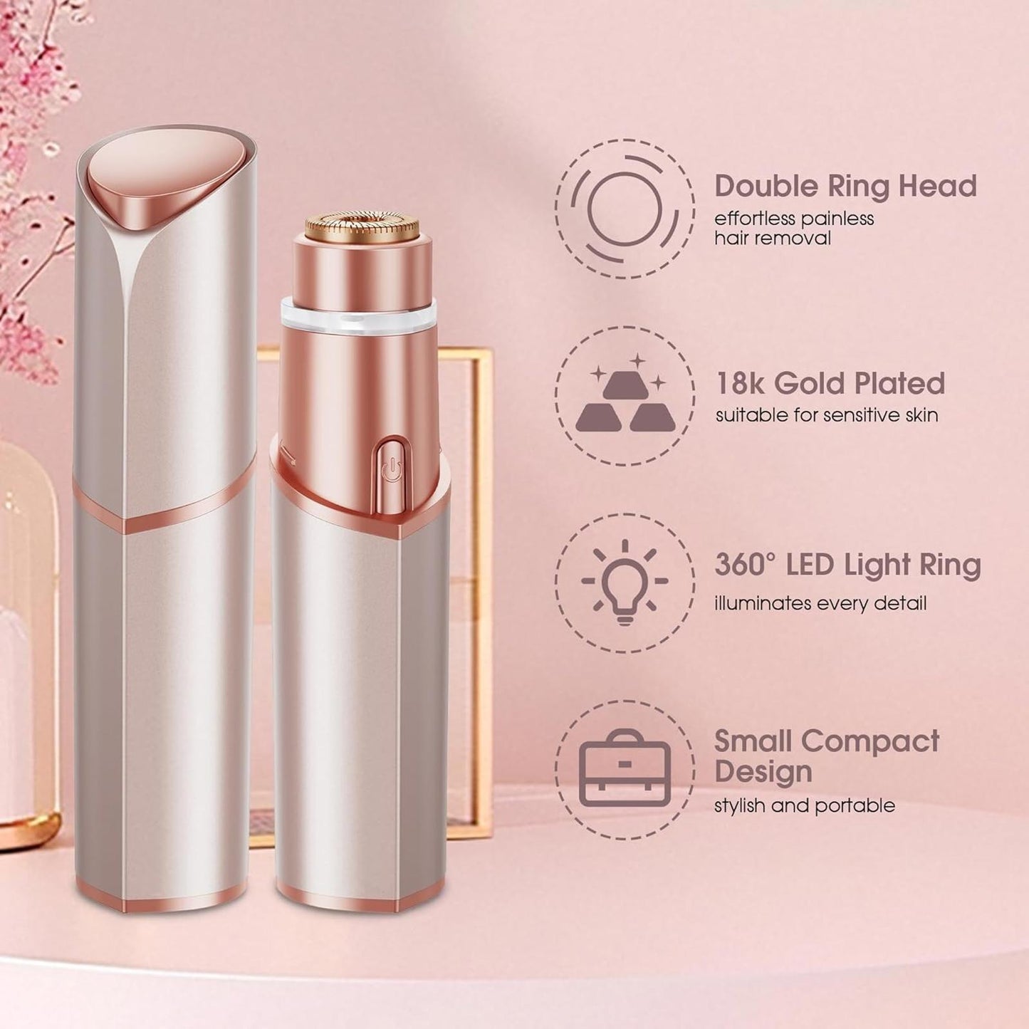 Open Box - Facial Hair Removal for Women: Electric Hair Removal Device