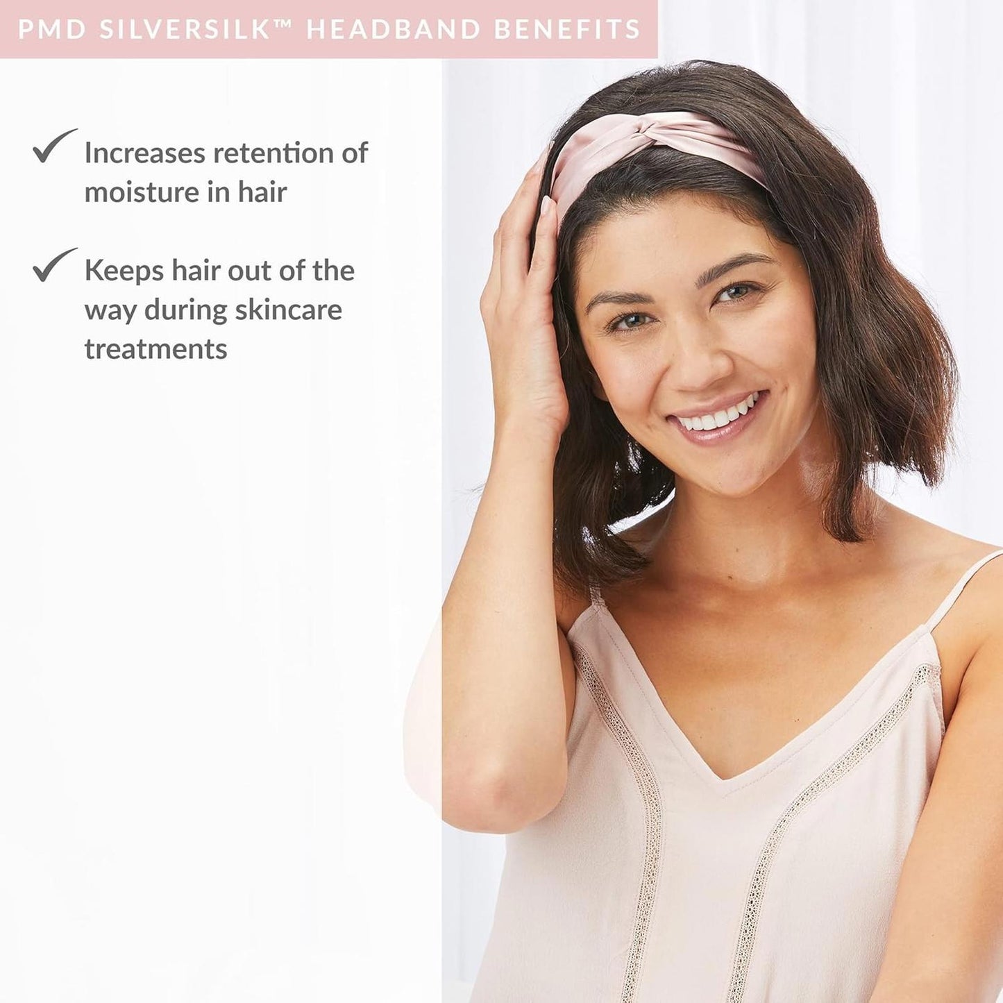 PMD Silversilk Headband, Rose