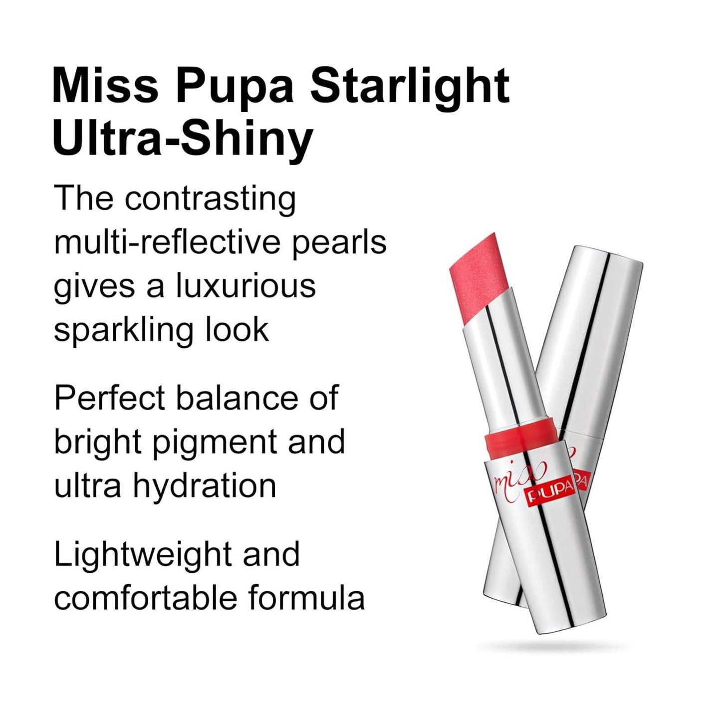 ** New without box- Pupa Milano Miss Starlight Ultra-Shiny Lipstick #705