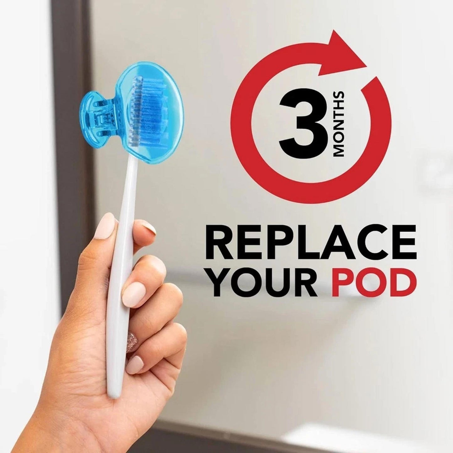 ** Open Box -Steripod Clip-On Toothbrush Protector, Keeps Fresh and Clean (2 ct)