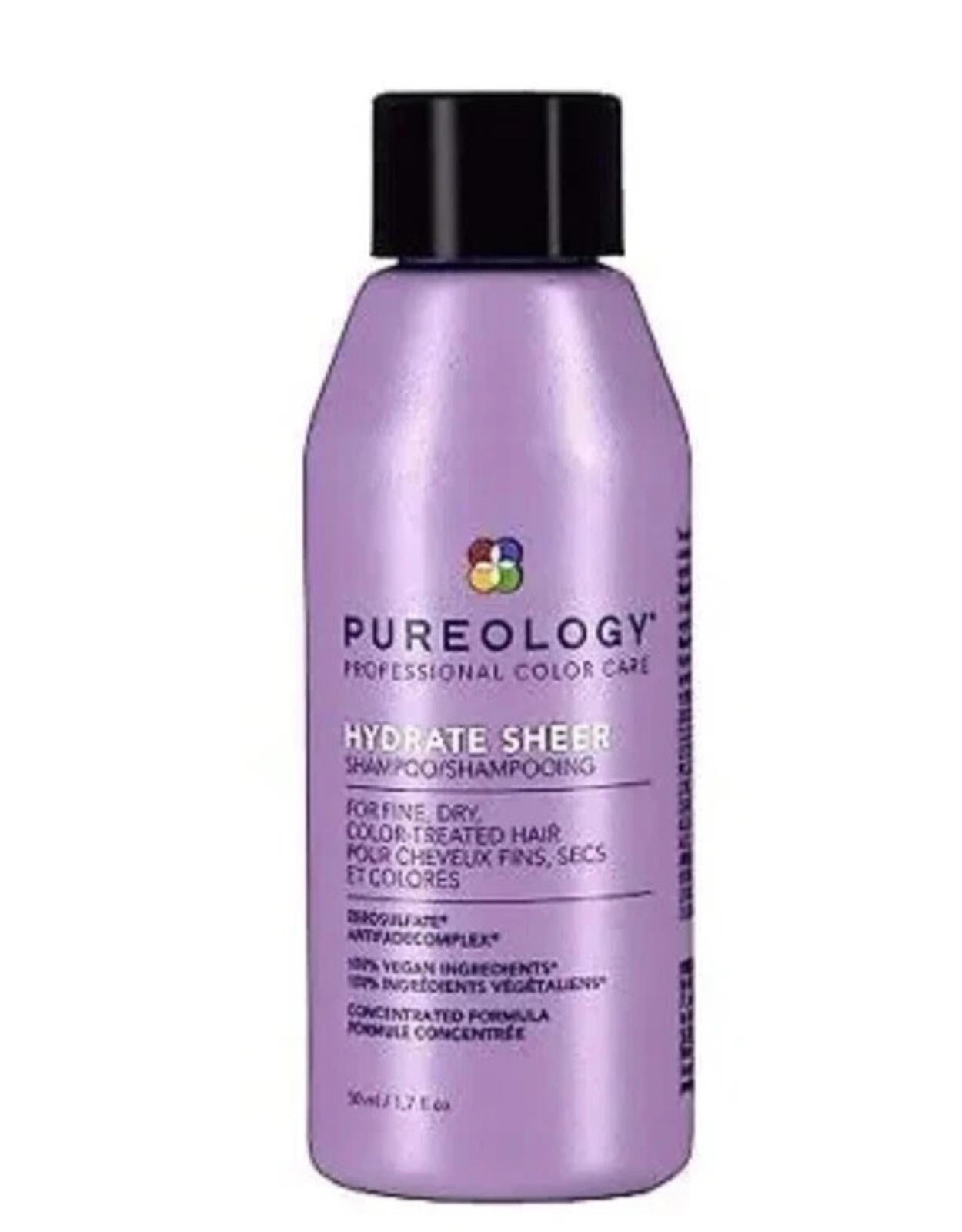 PUREOLOGY Hydrate Sheer Nourishing Shampoo For Fine Dry Color Treated Hair 1.7