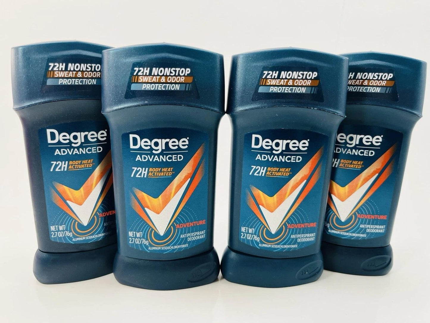 Degree Advanced 72H Protection Antiperspirant Deodorant Adventur 2.7oz PACK OF 4